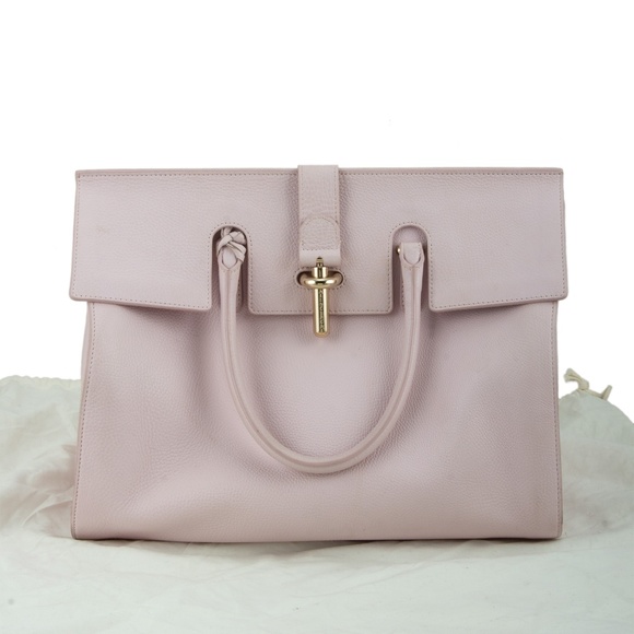 [AUTHENTIC] Balenciaga Tube-clasp Round Rose Pink - Picture 1 of 7